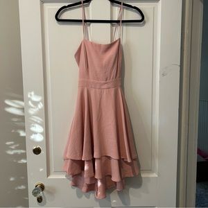 Blush Mini Dress with a Tie Back!!